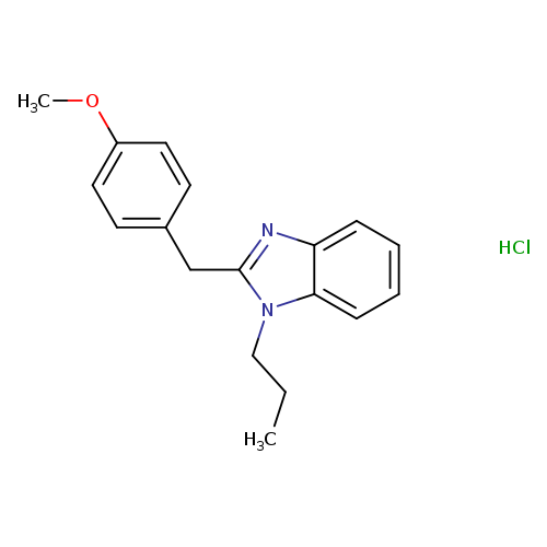 2-[(4-methoxyphenyl)methyl]-1-propyl-1H-1,3-benzodiazole hydrochloride