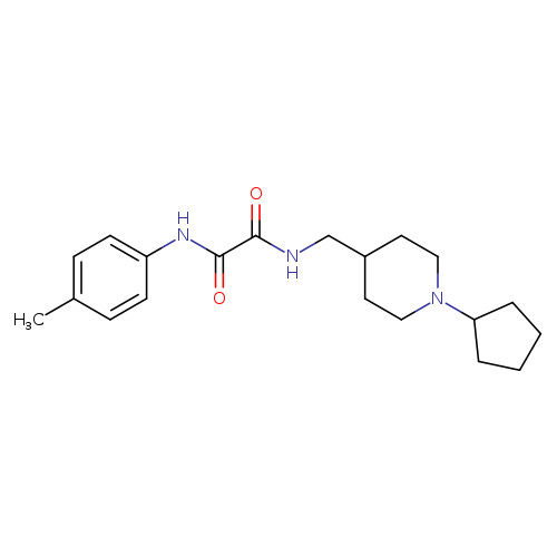 N-[(1-cyclopentylpiperidin-4-yl)methyl]-N'-(4-methylphenyl)ethanediamide
