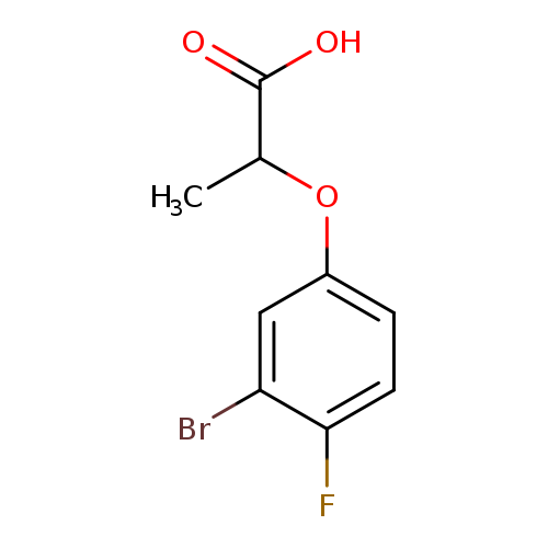 2-(3-Bromo-4-fluorophenoxy)propanoic acid