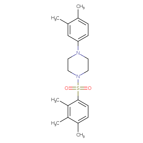 1-(3,4-dimethylphenyl)-4-(2,3,4-trimethylbenzenesulfonyl)piperazine