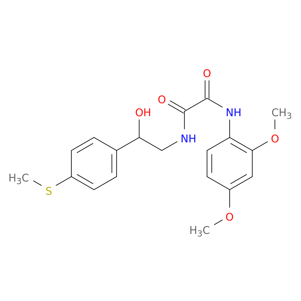 N-(2,4-dimethoxyphenyl)-N'-{2-hydroxy-2-[4-(methylsulfanyl)phenyl]ethyl}ethanediamide