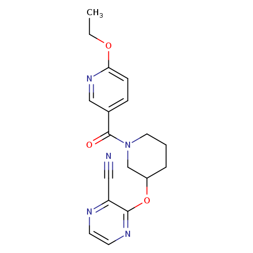 3-{[1-(6-ethoxypyridine-3-carbonyl)piperidin-3-yl]oxy}pyrazine-2-carbonitrile