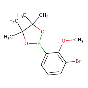 2-(3-Bromo-2-methoxyphenyl)-4,4,5,5-tetramethyl-1,3,2-dioxaborolane
