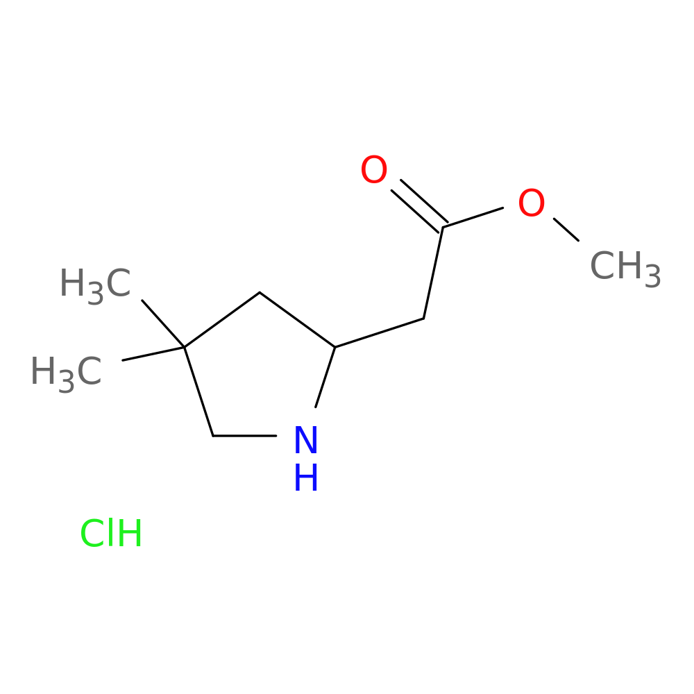 methyl 2-(4,4-dimethylpyrrolidin-2-yl)acetate hydrochloride