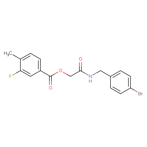 {[(4-bromophenyl)methyl]carbamoyl}methyl 3-fluoro-4-methylbenzoate