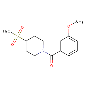 4-methanesulfonyl-1-(3-methoxybenzoyl)piperidine