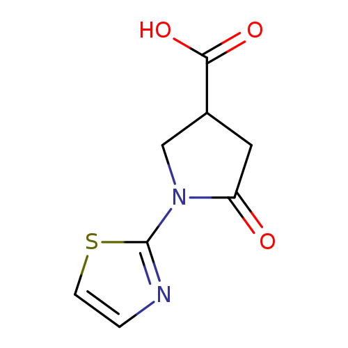 5-Oxo-1-(2-thiazolyl)-3-pyrrolidinecarboxylic acid