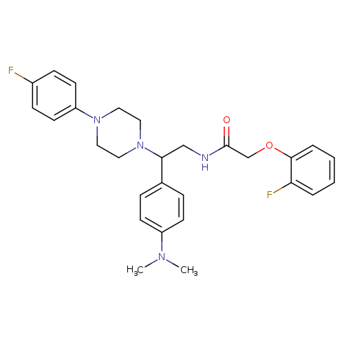 N-{2-[4-(dimethylamino)phenyl]-2-[4-(4-fluorophenyl)piperazin-1-yl]ethyl}-2-(2-fluorophenoxy)acetamide