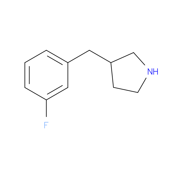 3-[(3-fluorophenyl)methyl]pyrrolidine