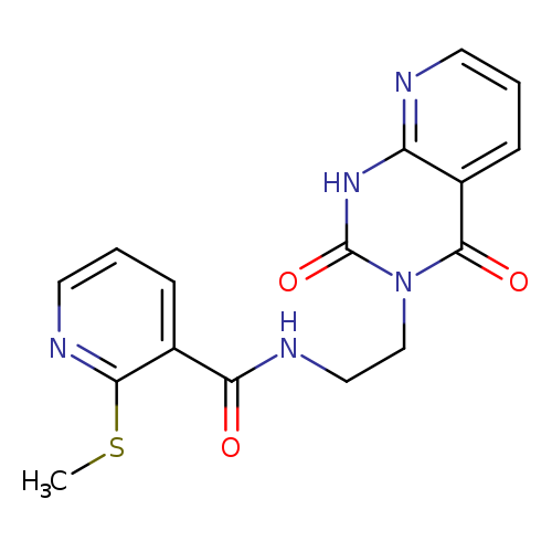 N-(2-{2,4-dioxo-1H,2H,3H,4H-pyrido[2,3-d]pyrimidin-3-yl}ethyl)-2-(methylsulfanyl)pyridine-3-carboxamide