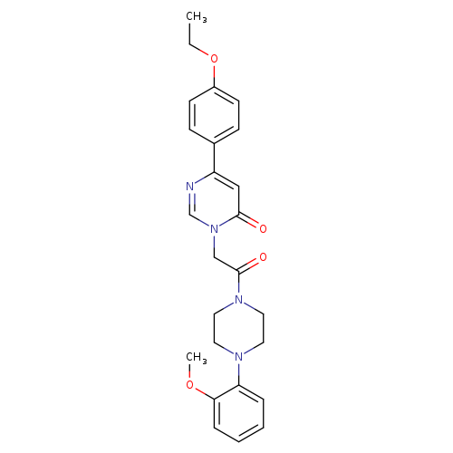6-(4-ethoxyphenyl)-3-{2-[4-(2-methoxyphenyl)piperazin-1-yl]-2-oxoethyl}-3,4-dihydropyrimidin-4-one