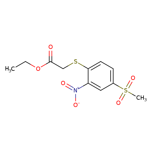 ethyl 2-[(4-methanesulfonyl-2-nitrophenyl)sulfanyl]acetate