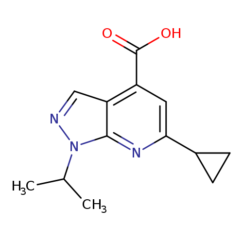 6-CYCLOPROPYL-1-ISOPROPYL-1H-PYRAZOLO[3,4-B]PYRIDINE-4-CARBOXYLIC ACID