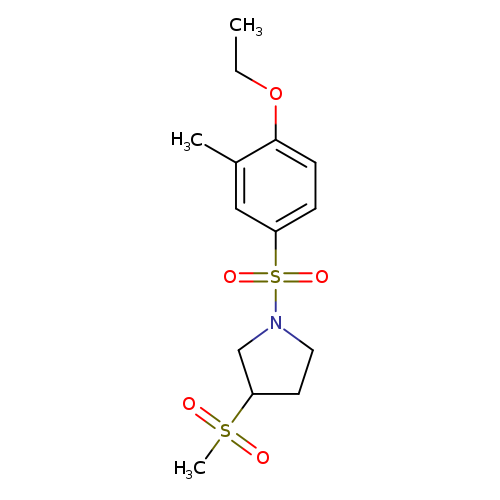 1-(4-ethoxy-3-methylbenzenesulfonyl)-3-methanesulfonylpyrrolidine
