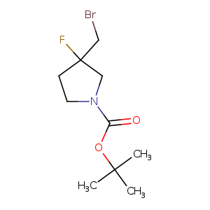 1-Pyrrolidinecarboxylic acid, 3-(bromomethyl)-3-fluoro-, 1,1-dimethylethyl ester