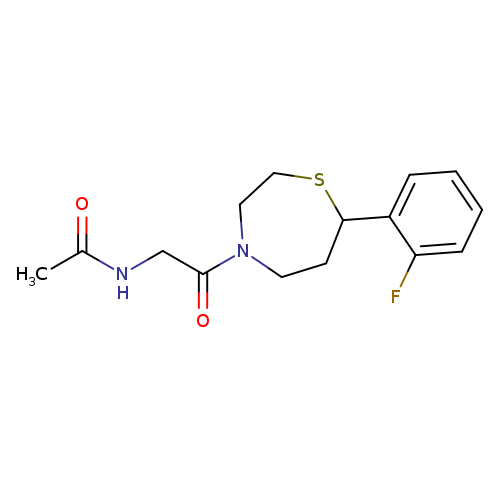 N-{2-[7-(2-fluorophenyl)-1,4-thiazepan-4-yl]-2-oxoethyl}acetamide