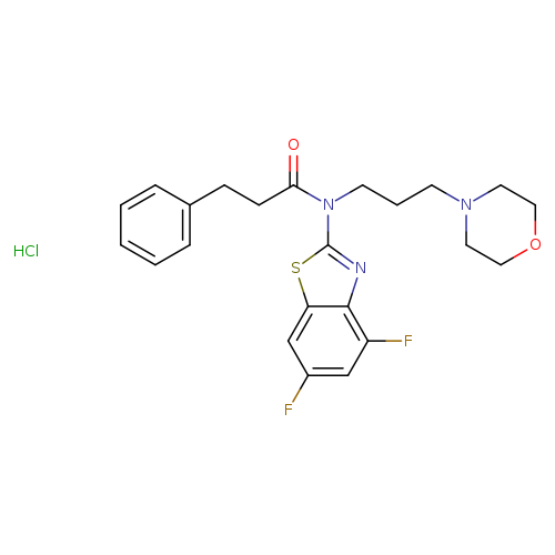 N-(4,6-difluoro-1,3-benzothiazol-2-yl)-N-[3-(morpholin-4-yl)propyl]-3-phenylpropanamide hydrochloride