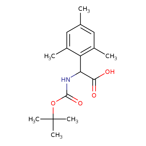 2-{[(tert-butoxy)carbonyl]amino}-2-(2,4,6-trimethylphenyl)acetic acid