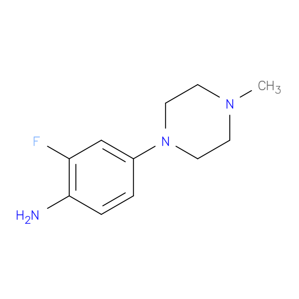 2-Fluoro-4-(4-methyl-1-piperazinyl)benzenamine