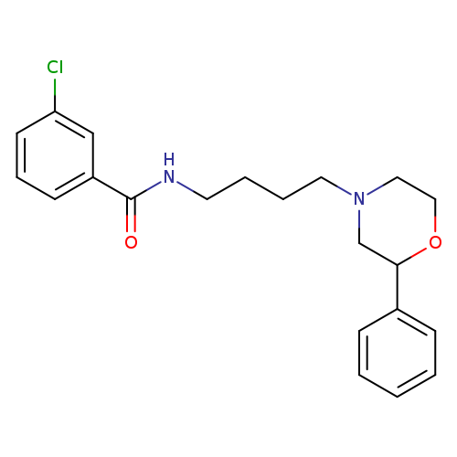 3-chloro-N-[4-(2-phenylmorpholin-4-yl)butyl]benzamide