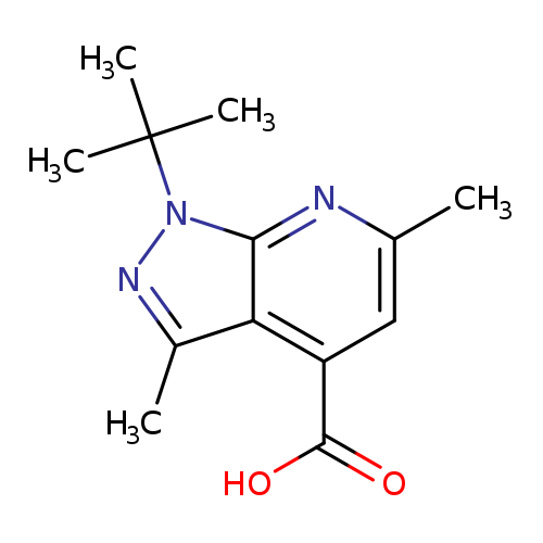 1-tert-butyl-3,6-dimethyl-1H-pyrazolo[3,4-b]pyridine-4-carboxylic acid