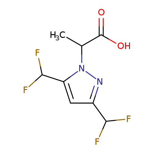 2-[3,5-Bis(difluoromethyl)-1h-pyrazol-1-yl]propanoic acid