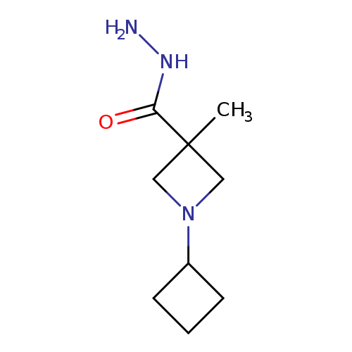 1-cyclobutyl-3-methylazetidine-3-carbohydrazide