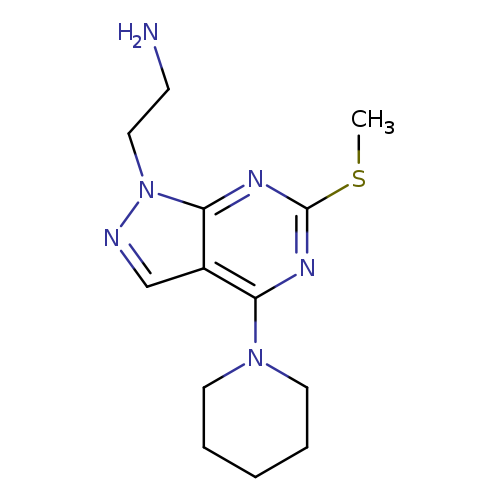 (2-[6-(METHYLTHIO)-4-PIPERIDIN-1-YL-1H-PYRAZOLO[3,4-D]PYRIMIDIN-1-YL]ETHY+