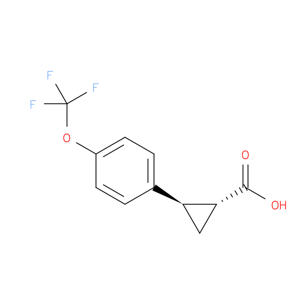 rac-(1R,2R)-2-[4-(trifluoromethoxy)phenyl]cyclopropane-1-carboxylic acid, trans