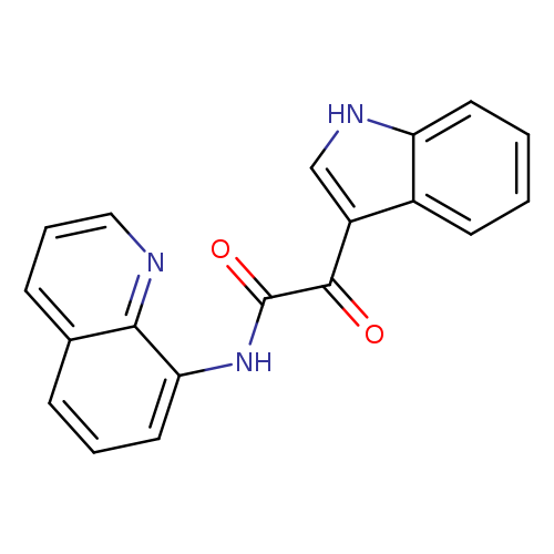 2-(1H-indol-3-yl)-2-oxo-N-(quinolin-8-yl)acetamide