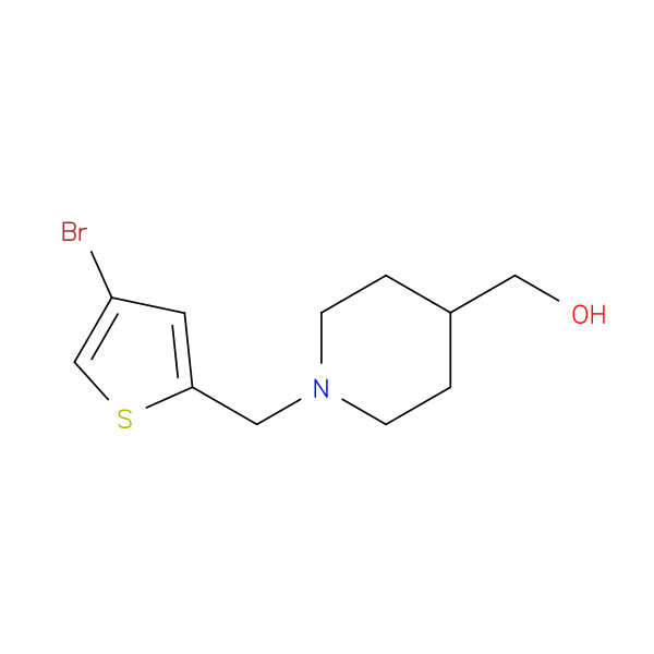{1-[(4-bromothiophen-2-yl)methyl]piperidin-4-yl}methanol