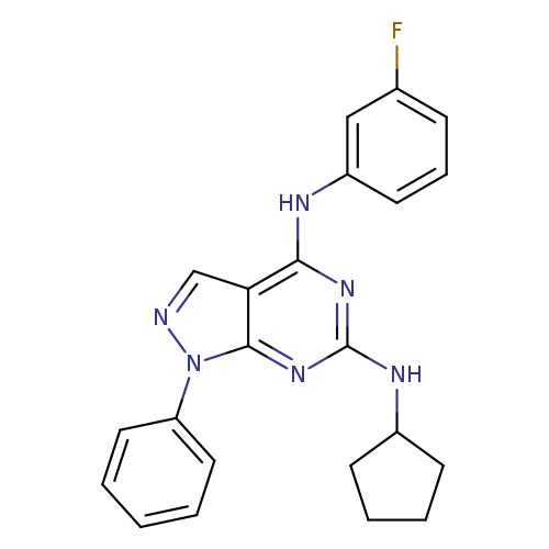 N6-cyclopentyl-N4-(3-fluorophenyl)-1-phenyl-1H-pyrazolo[3,4-d]pyrimidine-4,6-diamine