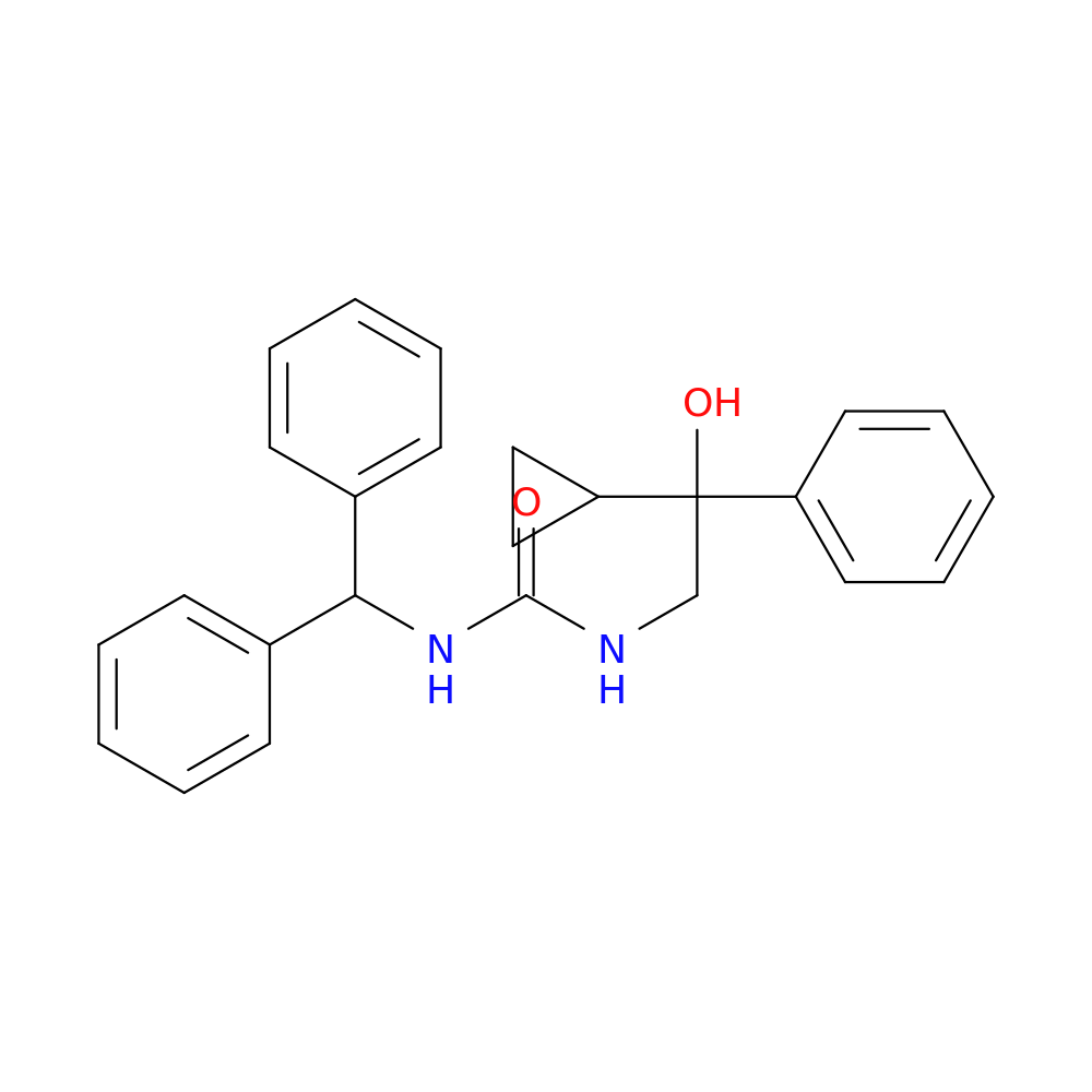 3-(2-cyclopropyl-2-hydroxy-2-phenylethyl)-1-(diphenylmethyl)urea