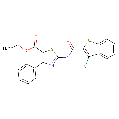 ethyl 2-(3-chloro-1-benzothiophene-2-amido)-4-phenyl-1,3-thiazole-5-carboxylate
