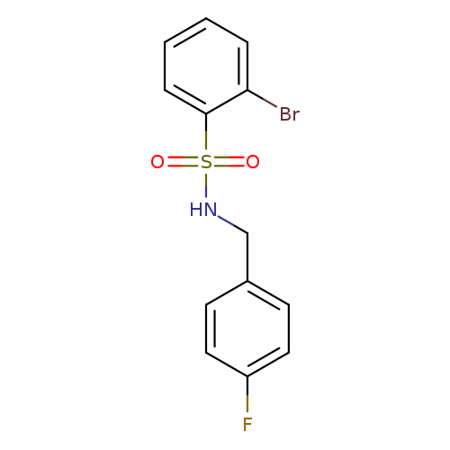 N-(4-Fluorobenzyl) 2-bromobenzenesulfonamide
