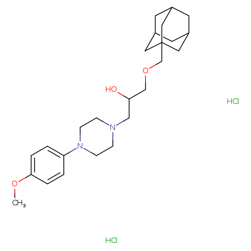 1-[(adamantan-1-yl)methoxy]-3-[4-(4-methoxyphenyl)piperazin-1-yl]propan-2-ol dihydrochloride
