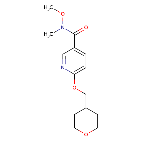 N-methoxy-N-methyl-6-[(oxan-4-yl)methoxy]pyridine-3-carboxamide