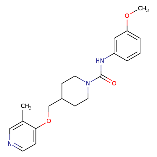 N-(3-methoxyphenyl)-4-{[(3-methylpyridin-4-yl)oxy]methyl}piperidine-1-carboxamide
