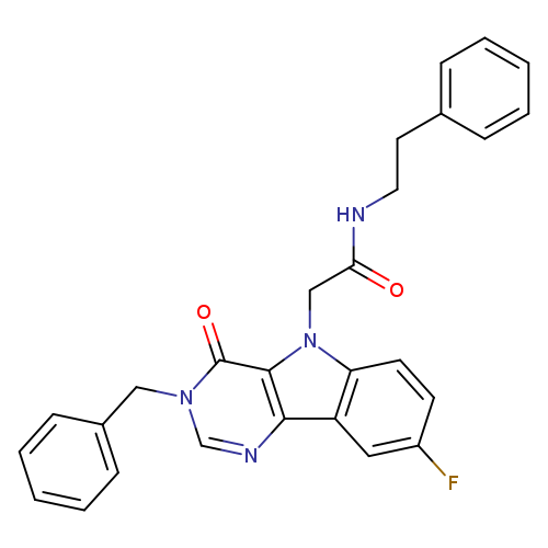 2-{3-benzyl-8-fluoro-4-oxo-3H,4H,5H-pyrimido[5,4-b]indol-5-yl}-N-(2-phenylethyl)acetamide