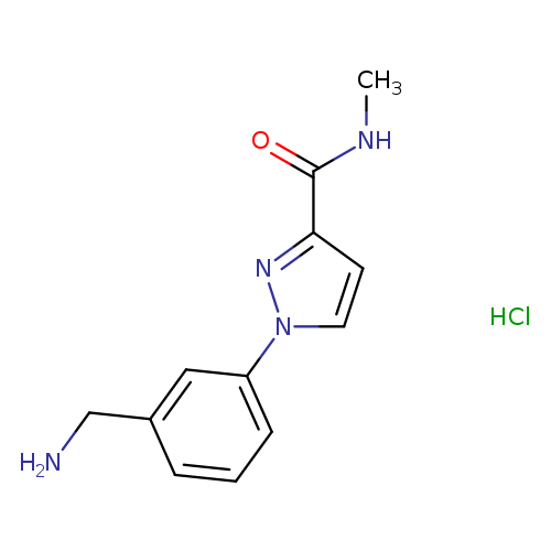 1-[3-(aminomethyl)phenyl]-N-methyl-1H-pyrazole-3-carboxamide hydrochloride