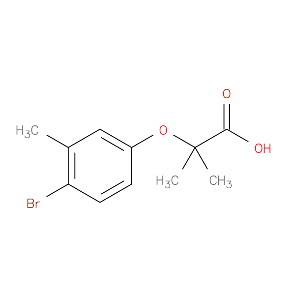 2-(4-Bromo-3-methylphenoxy)-2-methylpropanoic acid