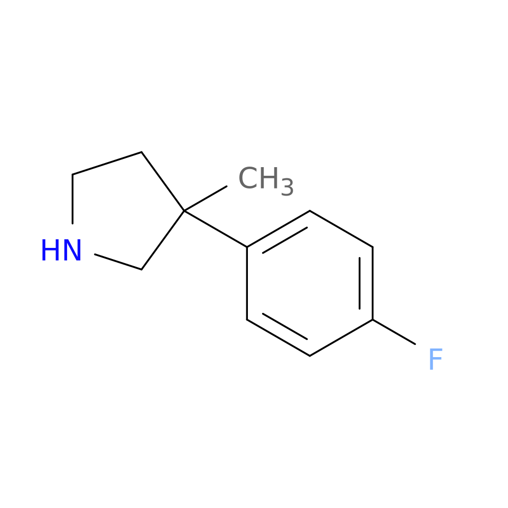 3-(4-fluorophenyl)-3-methylpyrrolidine