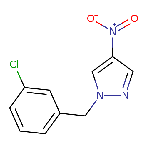 1-[(3-chlorophenyl)methyl]-4-nitro-1H-pyrazole