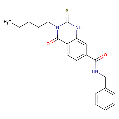 N-benzyl-4-oxo-3-pentyl-2-sulfanylidene-1,2,3,4-tetrahydroquinazoline-7-carboxamide