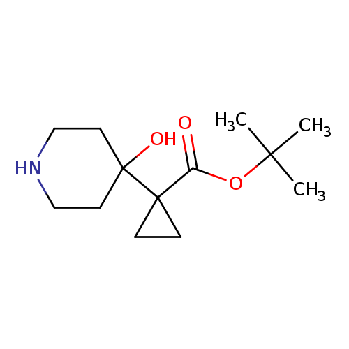 tert-butyl 1-(4-hydroxypiperidin-4-yl)cyclopropane-1-carboxylate