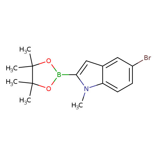 1H-Indole, 5-bromo-1-methyl-2-(4,4,5,5-tetramethyl-1,3,2-dioxaborolan-2-yl)-