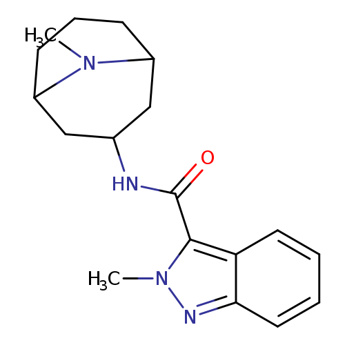 2H-Indazole-3-carboxamide, 2-methyl-N-[(3-endo)-9-methyl-9-azabicyclo[3.3.1]non-3-yl]-