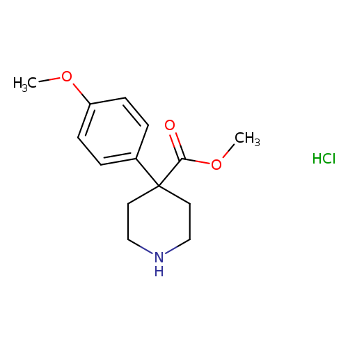 methyl 4-(4-methoxyphenyl)piperidine-4-carboxylate hydrochloride
