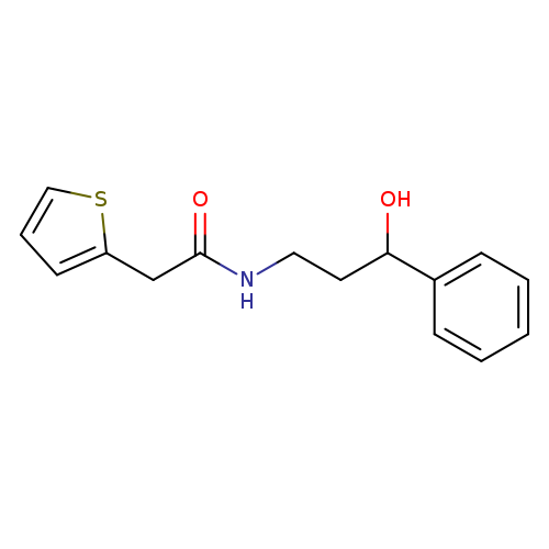N-(3-hydroxy-3-phenylpropyl)-2-(thiophen-2-yl)acetamide