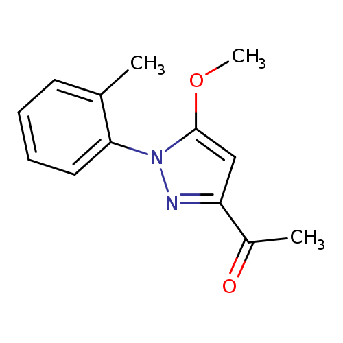 1-[5-methoxy-1-(2-methylphenyl)-1H-pyrazol-3-yl]ethan-1-one